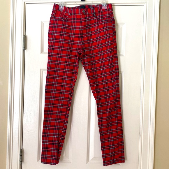 H&M Pants Hm Skinny Fit Plaid Pants Poshmark